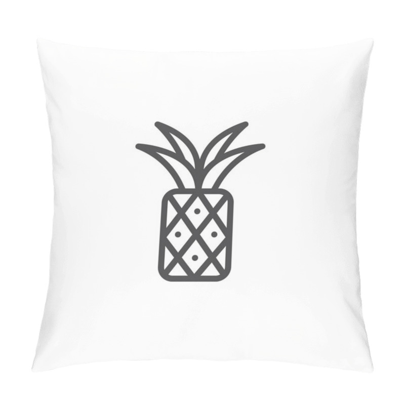 Personality  Pineapple Outline Icon Pillow Covers