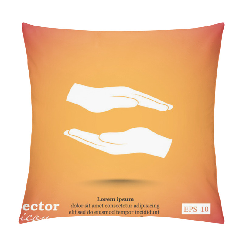 Personality  Safety Hands Icon Pillow Covers