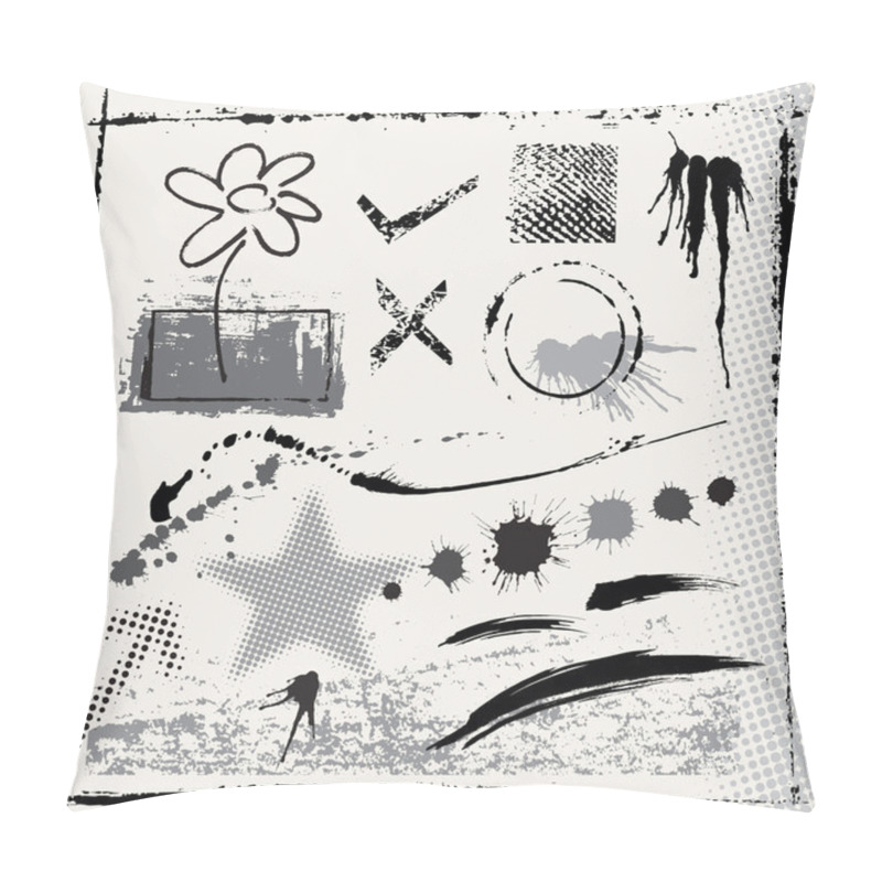 Personality  Grunge Decorations Pillow Covers