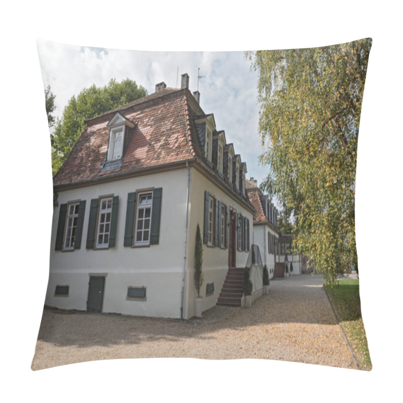 Personality  The Hunting Castle Moenchbruch, Hesse, Germany Pillow Covers