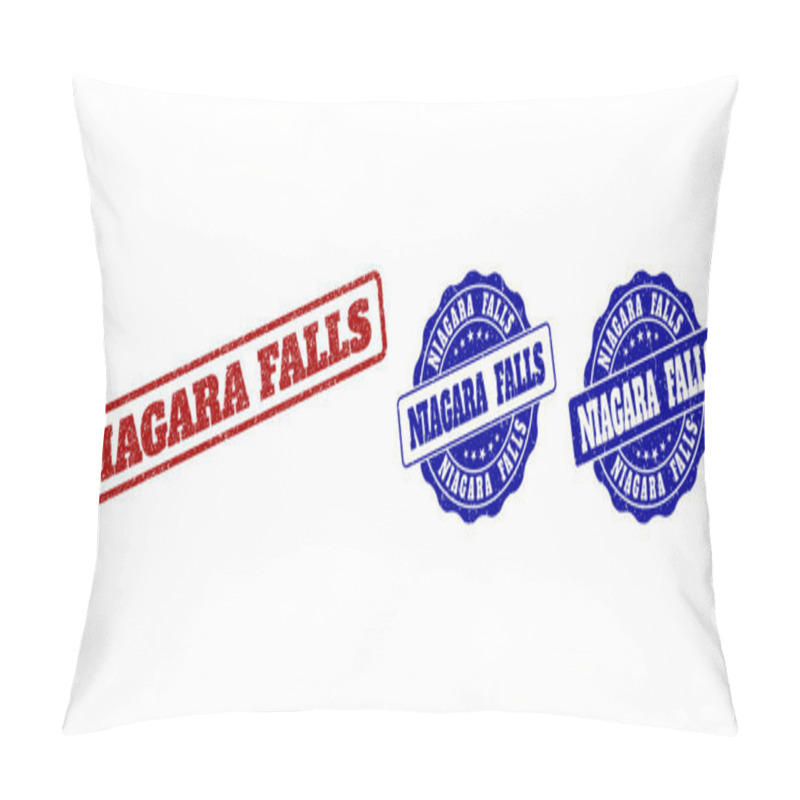 Personality  NIAGARA FALLS Grunge Stamp Seals Pillow Covers