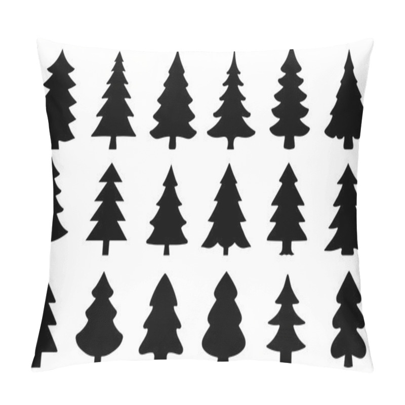 Personality  Chritmas Tree2 Silhouettes Pillow Covers