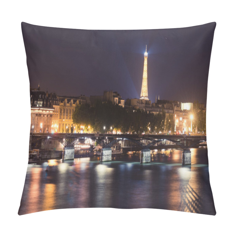 Personality  Eiffel Tower And Seine River In Paris Pillow Covers