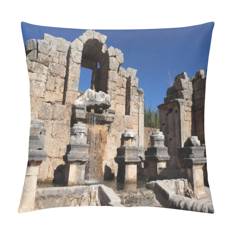 Personality  Nymphaeum In Perge Ancient City In Antalya, Turkey Pillow Covers