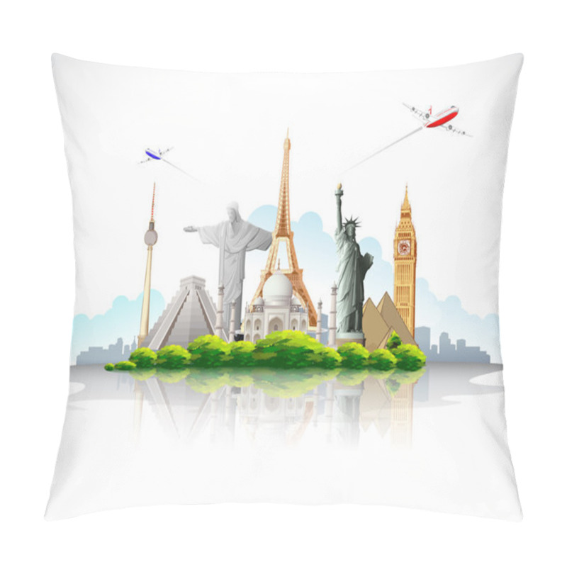 Personality  Travel Around The World Pillow Covers