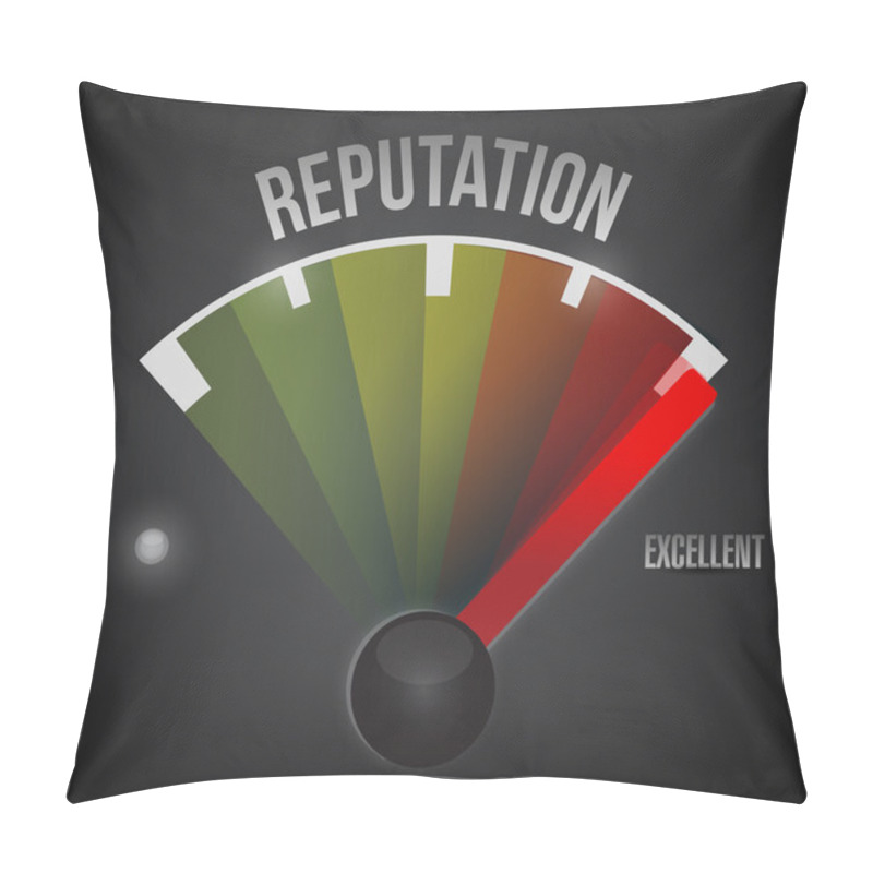 Personality  Excellent Reputation Speedometer Illustration Pillow Covers