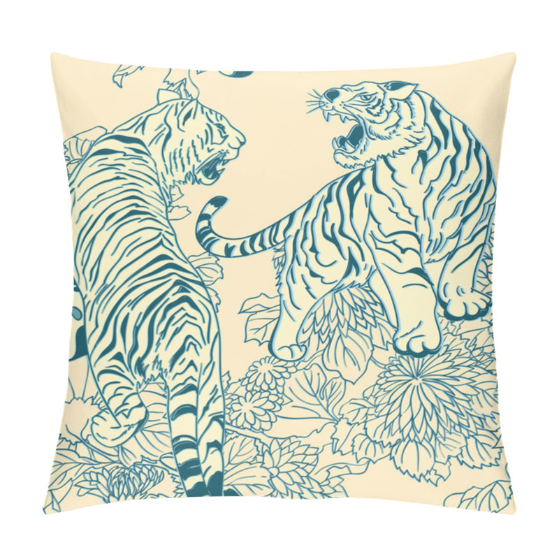 Personality  Style Of Japanese Prints Pillow Covers