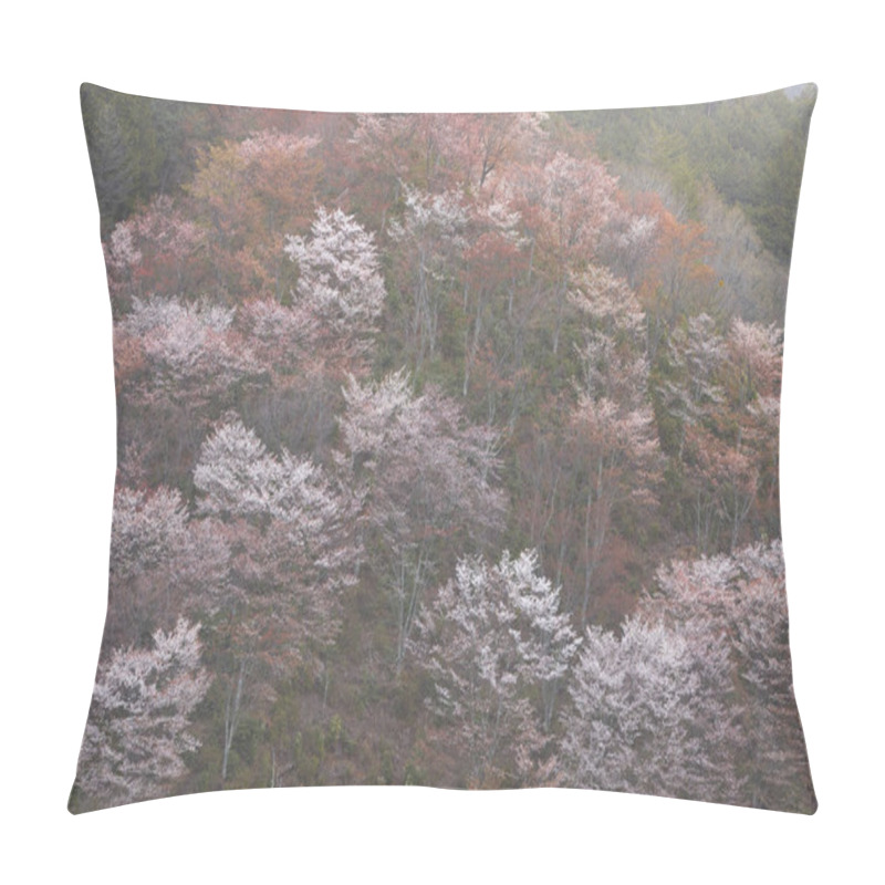 Personality  Landscape Of Yoshino Cherry, Nara Prefecture Pillow Covers