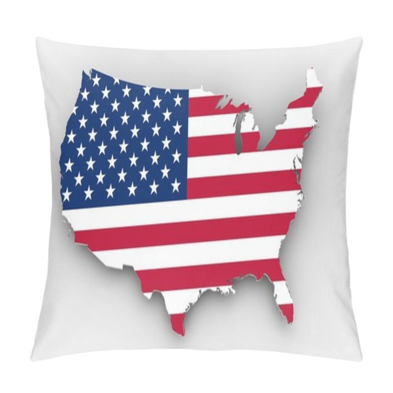 Personality  USA Map Pillow Covers