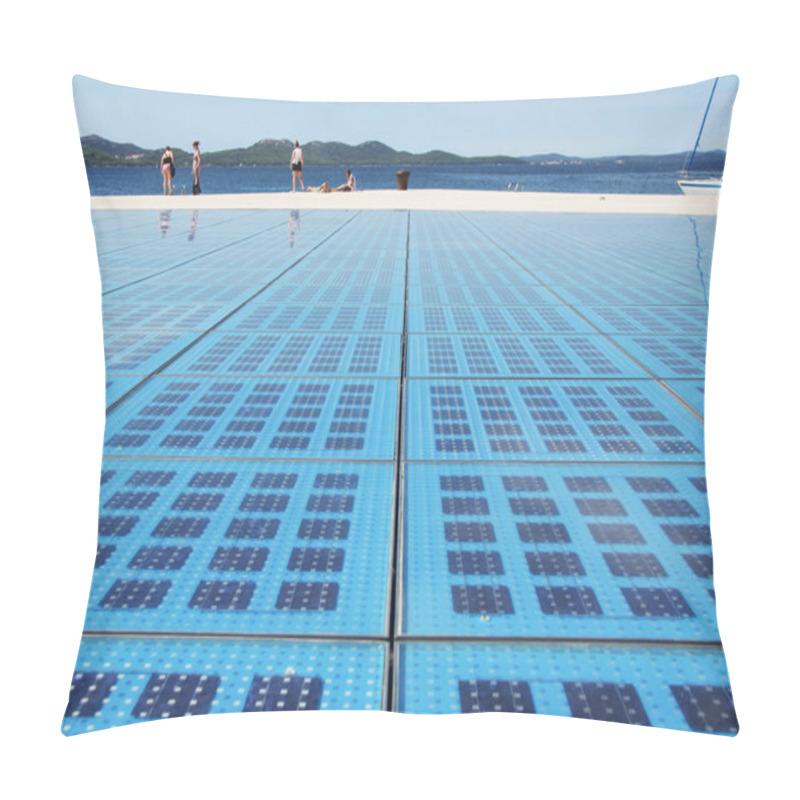 Personality  Solar Energy Battery Cell Panels At Zadar, Croatia Pillow Covers