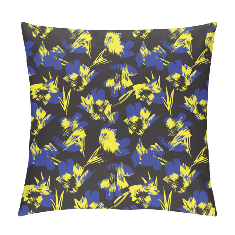 Personality  Abstract Brush Strokes Seamless Pattern Pillow Covers