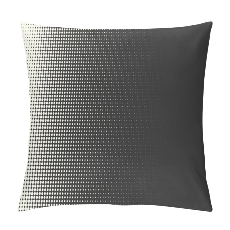 Personality  Vector Monochrome Circles Halftone Background.  Pillow Covers