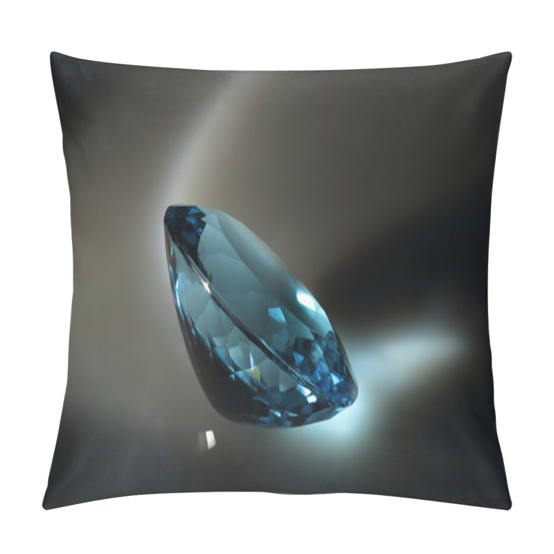 Personality  Natural Blue Topaz. Pillow Covers