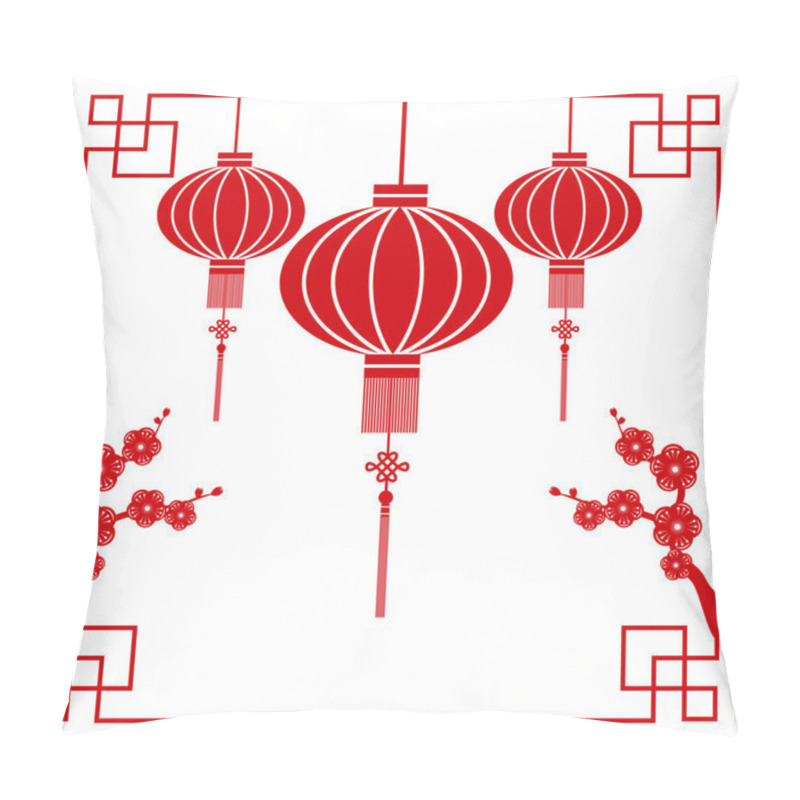 Personality  Chinese New Year Greeting Card Pillow Covers