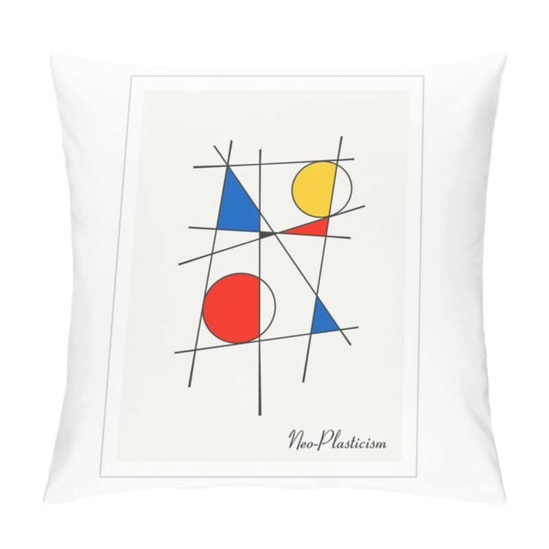 Personality  Modern Poster, Artwork Inspired Postmodern In The Style Of Neoplasticism, Bauhaus, Mondrian. Perfect For Interior Design, Printing, Web Design. Pillow Covers