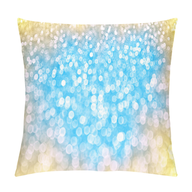 Personality  Abstract Blue Yellow Sparkle Background Pillow Covers