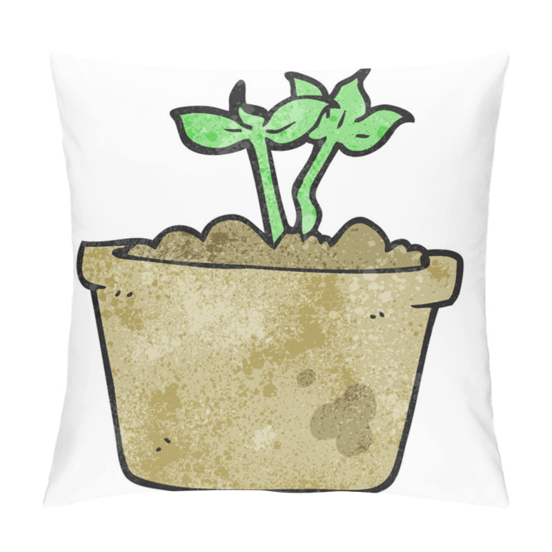 Personality  Textured Cartoon Sprouting Plant Pillow Covers