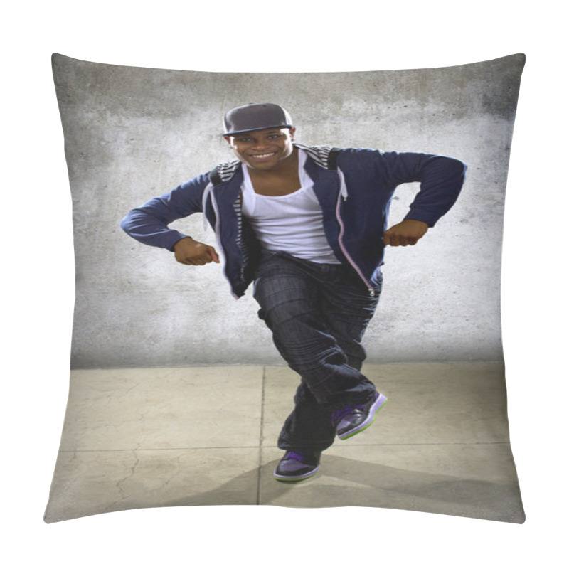 Personality  Black Male Dancing Hip Hop Pillow Covers