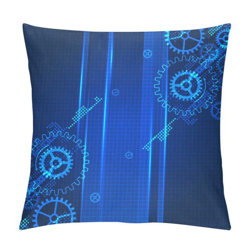 Personality  Abstract Technology Business Template Background.  Pillow Covers