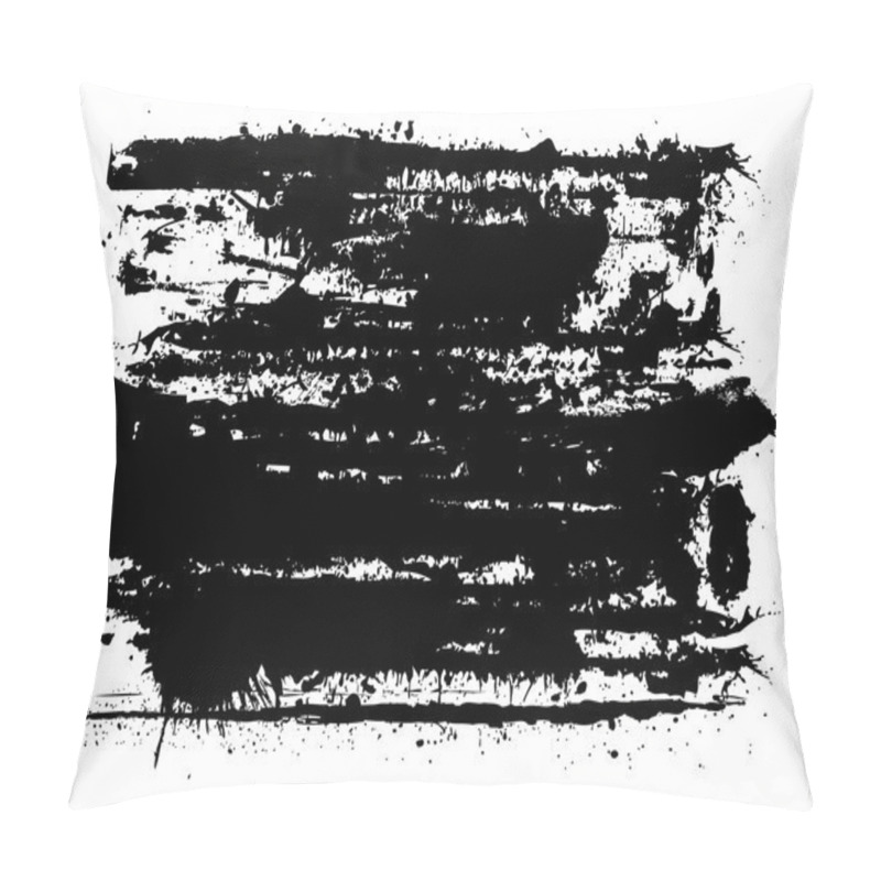 Personality  Black Grunge Banner Pillow Covers