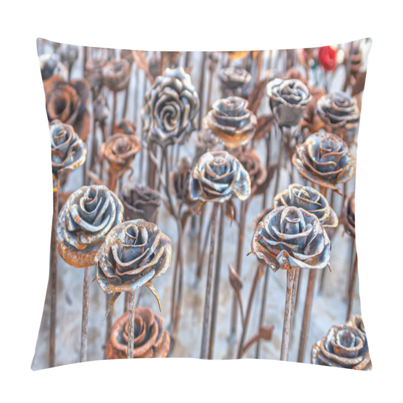 Personality  Iron Roses, A Monument Dedicated To The Victims Of The Terrorist Attacks In Norway In 2011 Pillow Covers