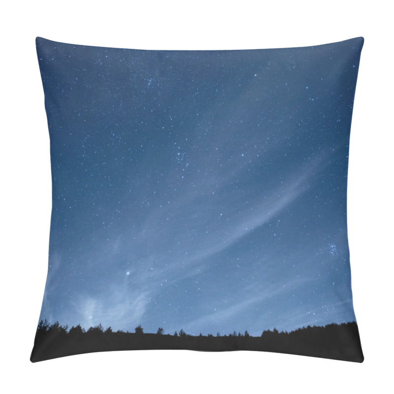 Personality  Blue Dark Night Sky With Stars. Pillow Covers