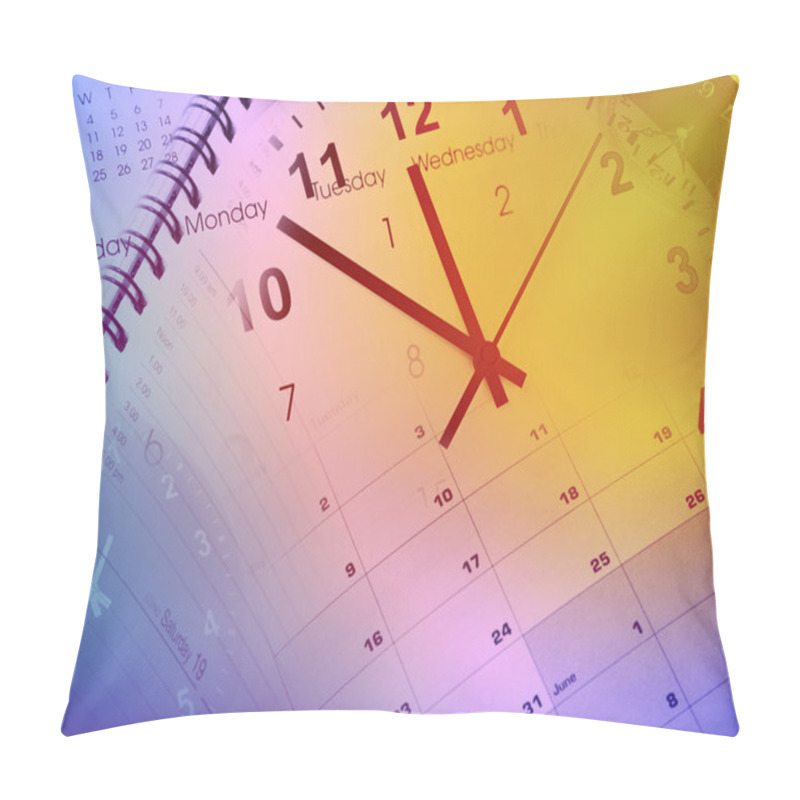 Personality  Clocks And Calendars Pillow Covers