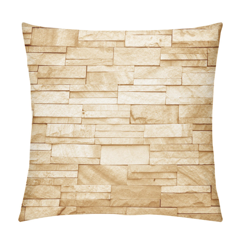 Personality  Stone Wall Made With Blocks Pillow Covers