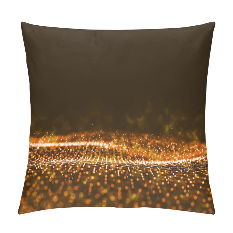 Personality  Computer Geometric Digital Connection Structure. Business Inteligence Technology Background. Binary Code Algorithms Deep Learning. Abstract 3D Rendering. Artificial Intelligence Pillow Covers