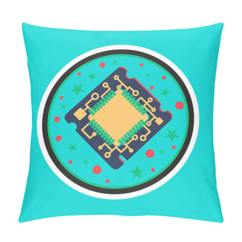 Personality  Computer Processor Chip Pillow Covers