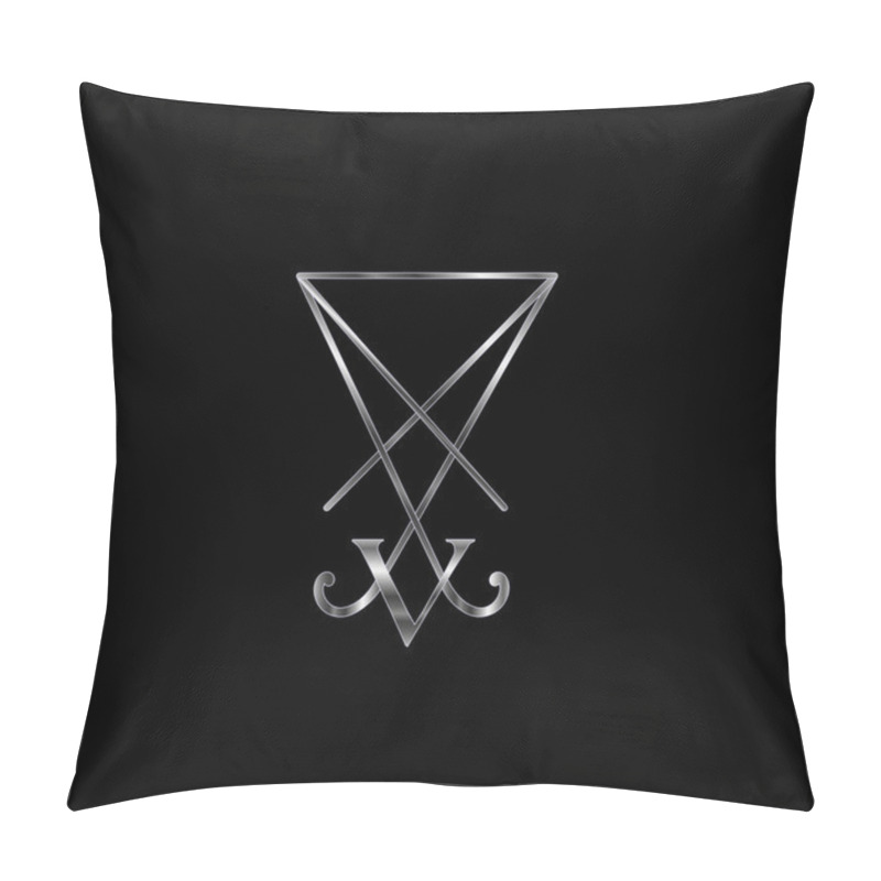 Personality  Sigil Of Lucifer- A Symbol Of Satanism Pillow Covers