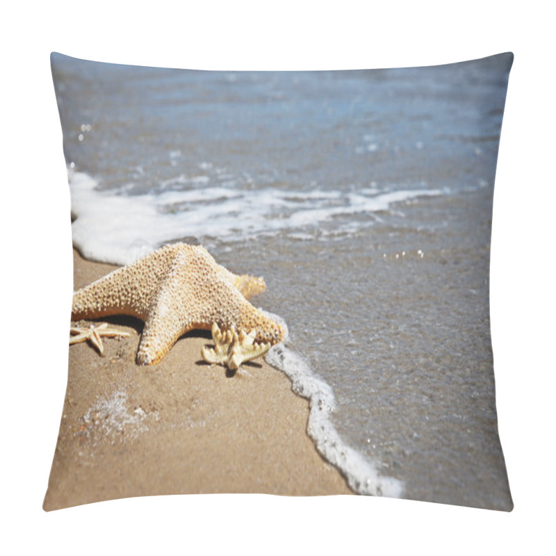 Personality  Starfishes On Sand Beach Pillow Covers