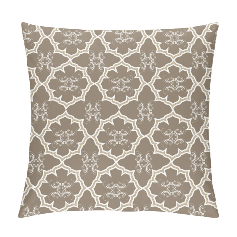 Personality  Seamless Background With Arabic Or Islamic Ornaments Style Patte Pillow Covers