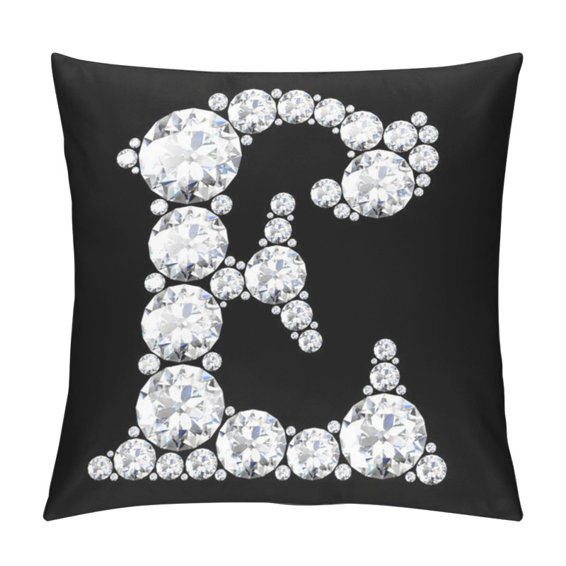 Personality  A Stunning Beautiful E Set In Diamonds Pillow Covers