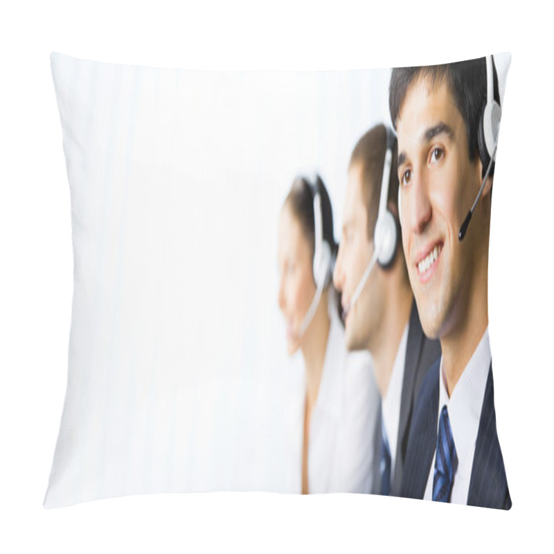 Personality  Customer Support Phone Operators At Workplace Pillow Covers