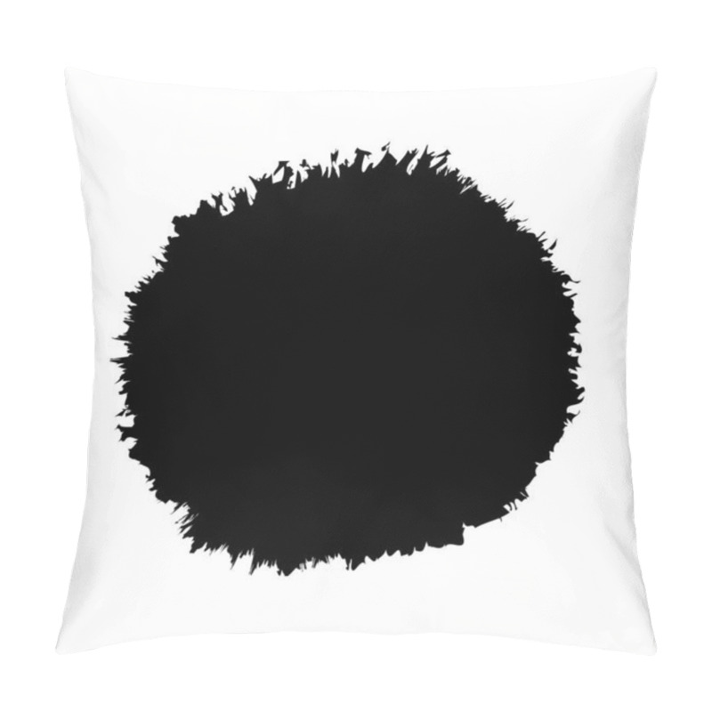 Personality  Circle Brush Marks, Stain Ink, Hand Drawn Paint, Artistic Brush Pillow Covers