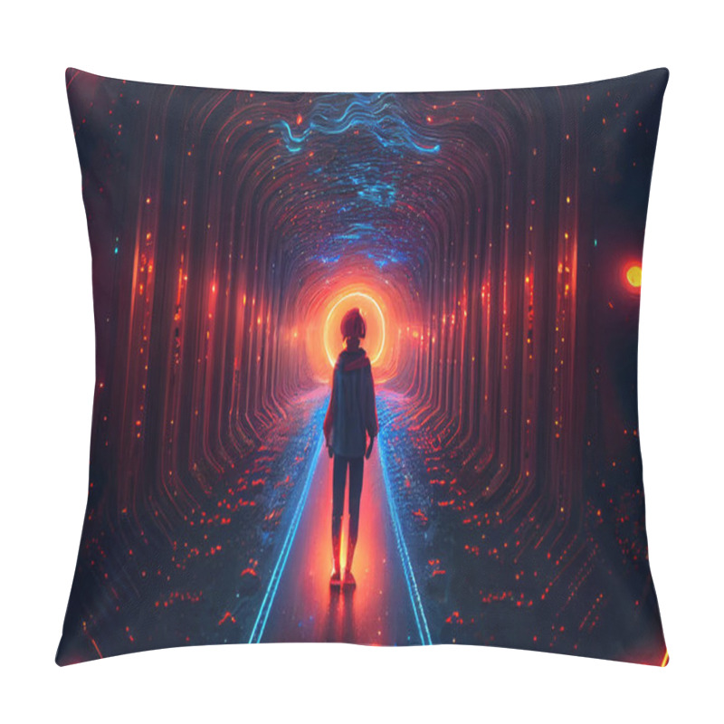 Personality  Interdimensional Travel And Parallel Universes, Illustration Pillow Covers