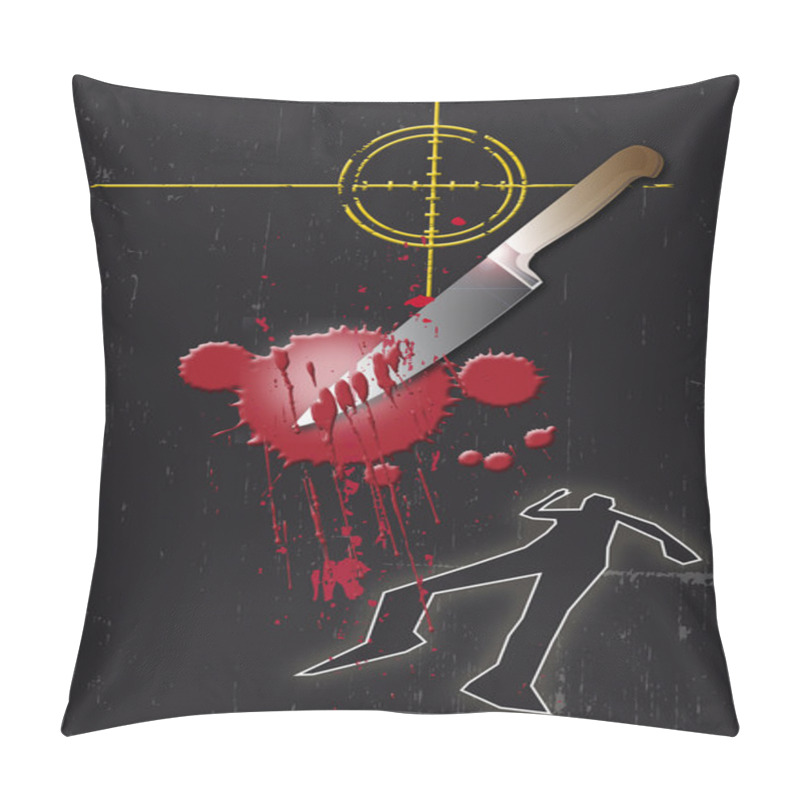 Personality  Bloody Knife Pillow Covers