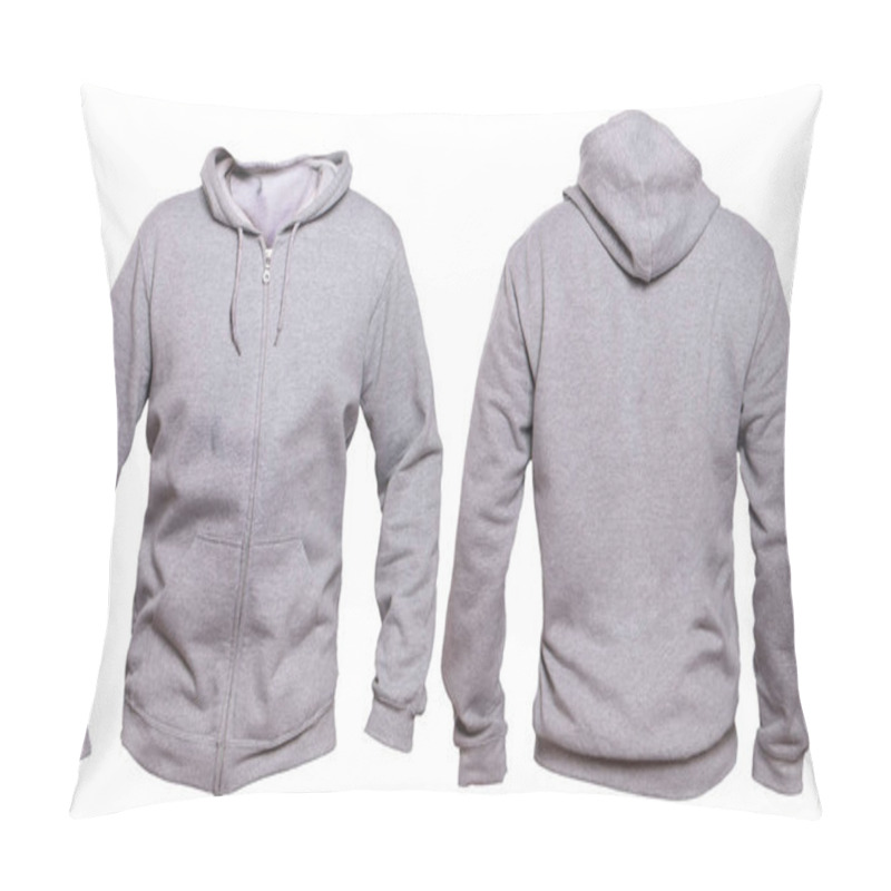 Personality  Gray Hoodie Mock Up Pillow Covers