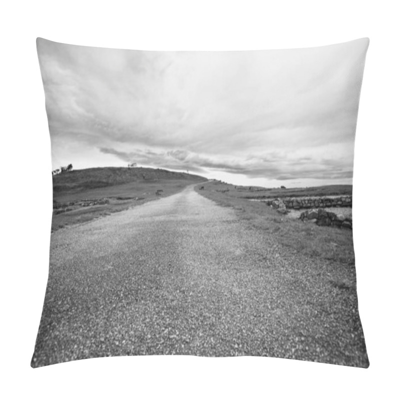 Personality  Way Leading To The Top Of Hill Pillow Covers