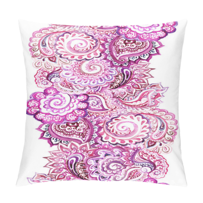 Personality  Seamless Ornamental Border Edging With Arabic Ornament Pillow Covers