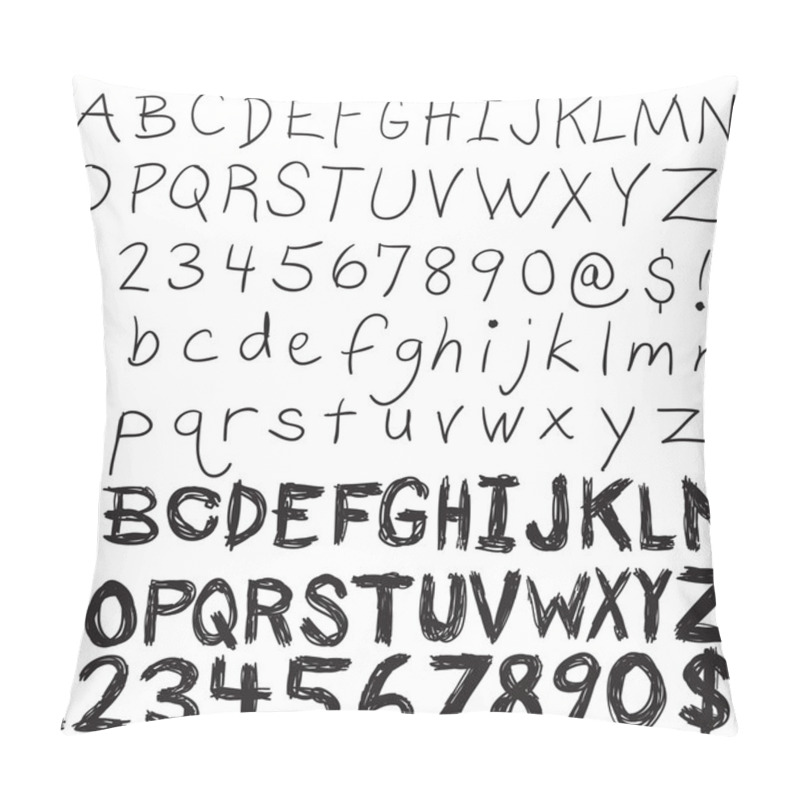 Personality  Hand Written Typography Pillow Covers