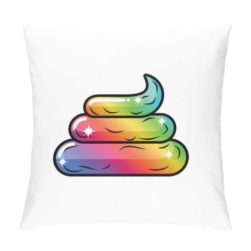 Personality  Rainbow Unicorn Poop. Magical Fairy Animal Turd. Shit Magic Beas Pillow Covers