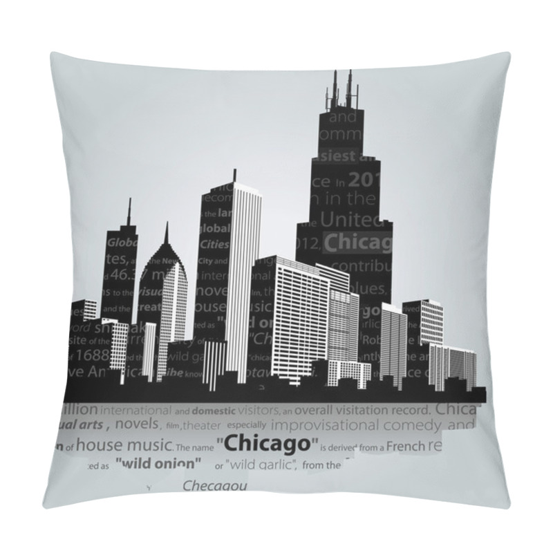 Personality  Chicago City. Pillow Covers