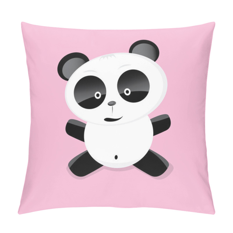 Personality  Vector Cartoon Panda Bear Character Pillow Covers