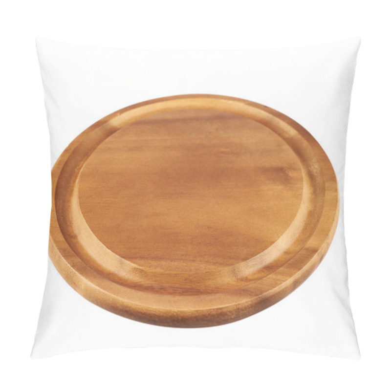 Personality  Round Wooden Tray Salver Pillow Covers