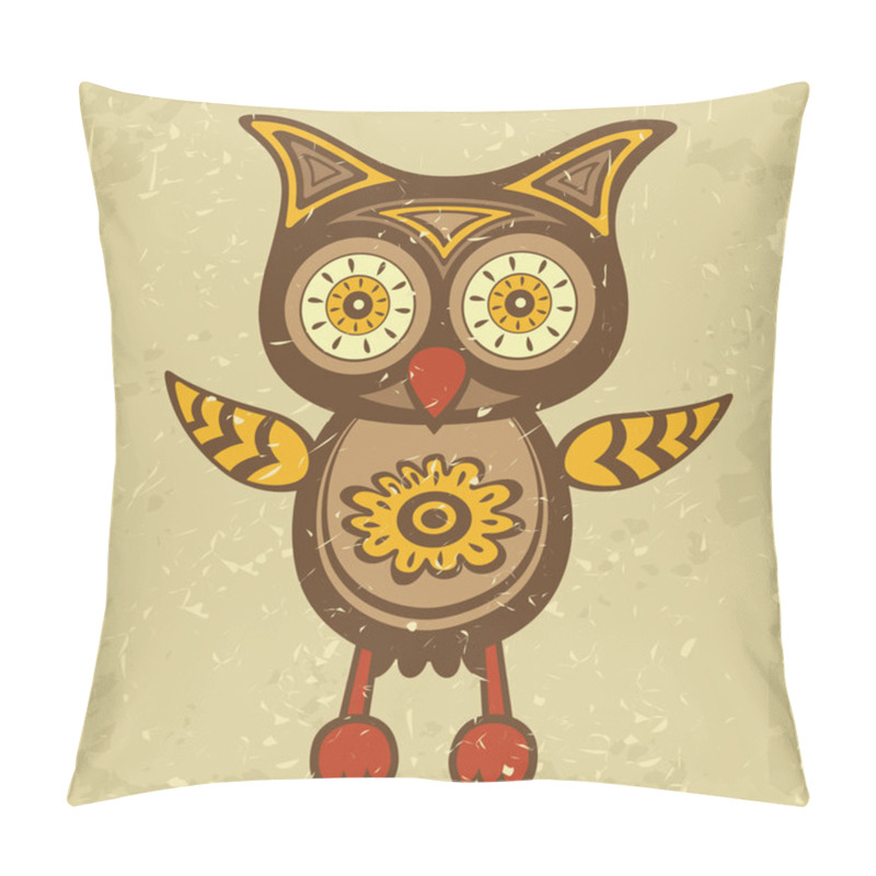 Personality  Decorative Retro Style Owl Pillow Covers