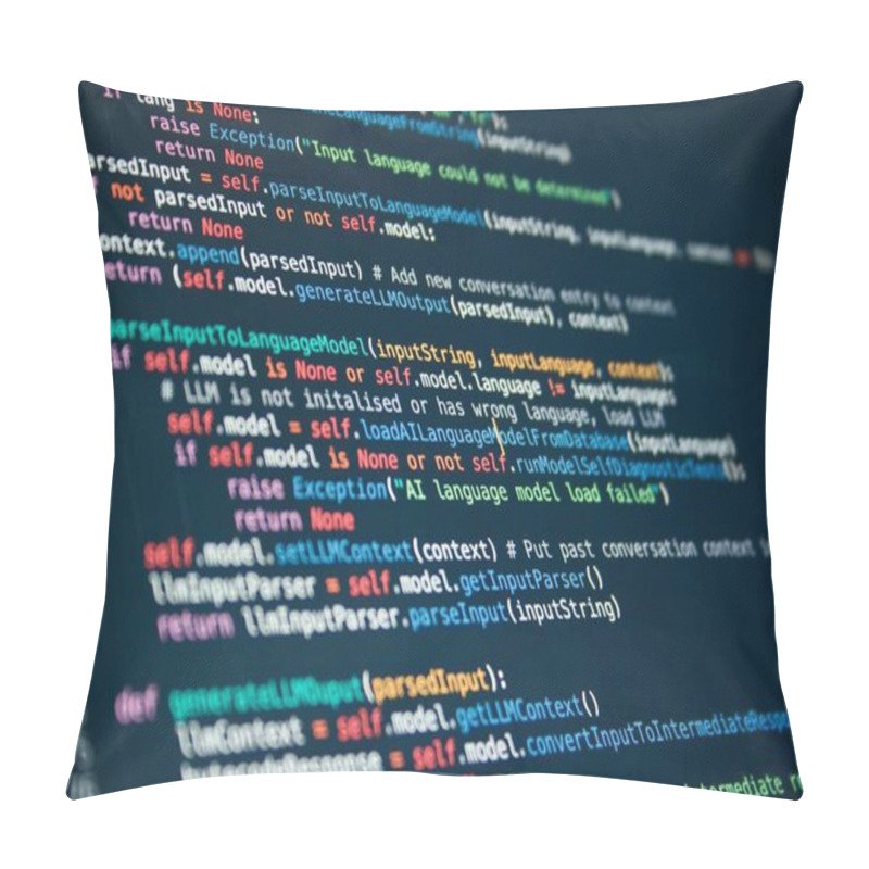 Personality  Mock Code For An AI Large Language Model (LLM) That Could Intelligently Answer Questions. LLMs Are One Of The Most Popular Implementations Of Recent Artificial Intelligence Research. Pillow Covers