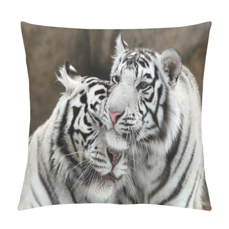 Personality  White Tigers Pillow Covers