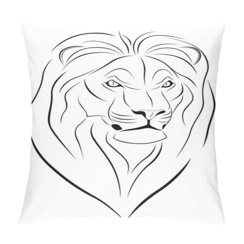 Personality  Lion, Tattoo Pillow Covers